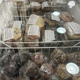 Case of ice cream sandwiches. Case of ice cream sandwiches.