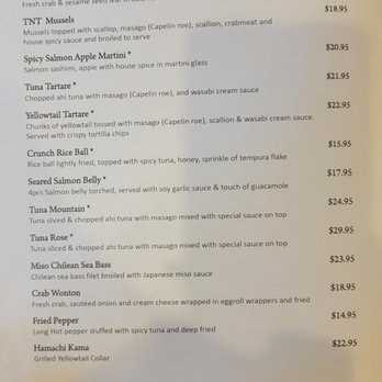 Sushi Cho - Menu as of October 2022 - Japanese Near Me - Fairfax, Virginia Sushi Cho - Menu as of October 2022 - Japanese Near Me - Fairfax, Virginia