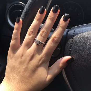 Red Carpet Nails & Spa - Perfection! Short, square black nails with the dipping powder and a cuticle cut. Thank you Kacie! - Nail Salons Near Me - Houston, Texas Red Carpet Nails & Spa - Perfection! Short, square black nails with the dipping powder and a cuticle cut. Thank you Kacie! - Nail Salons Near Me - Houston, Texas