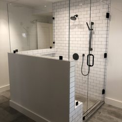 Legendary Glass - 3-Sided Frameless Enclosure with Matte Black Hardware