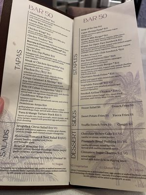 Menu photo 1 Bar 50 Coral Gables, FL