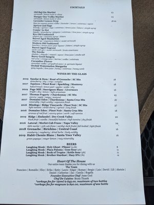 Menu photo 8 Flea Street Menlo Park, CA