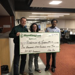 Huntington Learning Center - Donation of $1,300 to Academies of Loudoun PTO
