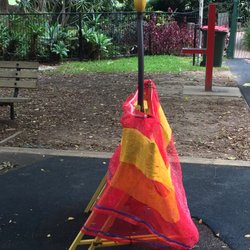 Chatswood Oval - Dilapidated spinner. This looks dangerous.