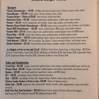 Wauna Burger - Menu - Burgers Near Me - Gig Harbor, Washington