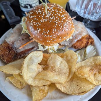 Oak Parker - Chicken schnitzel sandwich - Cocktail Bars Near Me - Oak Park, Michigan