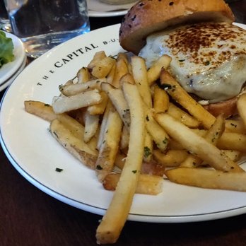 The Capital Burger - Capital burger ($17, truffle fries extra). - Burgers Near Me - Boston, Massachusetts The Capital Burger - Capital burger ($17, truffle fries extra). - Burgers Near Me - Boston, Massachusetts