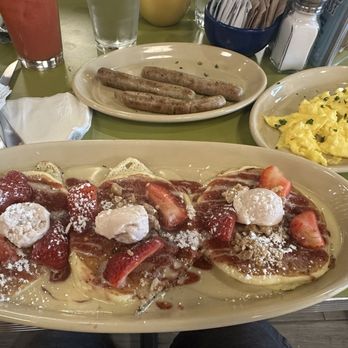 Snooze, an A.M. Eatery - Strawberry Shortcake Pancakes - Breakfast & Brunch Near Me - Cedar Park, Texas Snooze, an A.M. Eatery - Strawberry Shortcake Pancakes - Breakfast & Brunch Near Me - Cedar Park, Texas