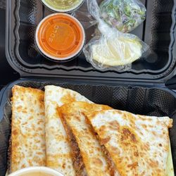 Quesadilla To go - fixing came standard too!