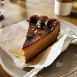 Cafe Login - Basque cheesecake. It's quite good.