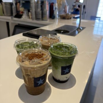 Starlet Coffee - Matcha coco nut  Matcha blueberry pancake  Spanish latte  Cookie butter espresso - Coffee & Tea Near Me - Pasadena, California