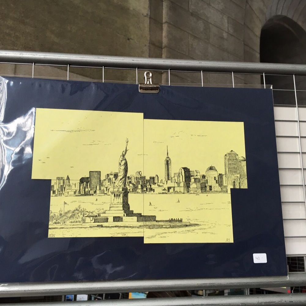 Brooklyn Flea - Hand drawn, not prints He is very talented. - Flea Markets Near Me - Brooklyn, New York