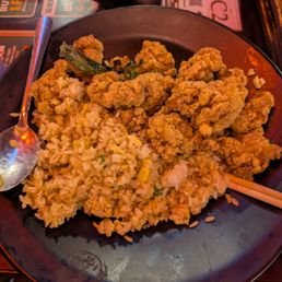 Popcorn chicken fried rice Popcorn chicken fried rice