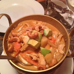 Yes! Thai Indeed - Massaman curry with chicken. Sets the standard for curry dishes IMHO. We had with chicken.