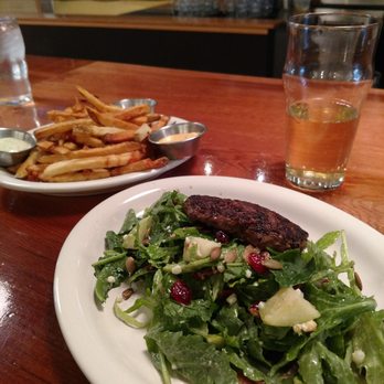Backcountry Burger Bar - Salad with meat added and side of fries. - New American Near Me - Bozeman, Montana Backcountry Burger Bar - Salad with meat added and side of fries. - New American Near Me - Bozeman, Montana