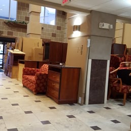 No lounging in the lobby here!