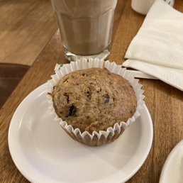 Vegan, blueberry banana muffin Vegan, blueberry banana muffin