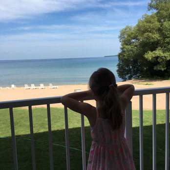Breakers Resort - Our balcony overlooking Lake Huron. - Hotels Near Me - Saint Ignace, Michigan