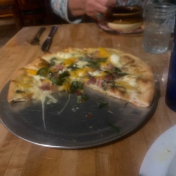 Hideaway House - Roasted Peach and Caramelized Pancetta pizza - Pizza Near Me - Sedona, Arizona Hideaway House - Roasted Peach and Caramelized Pancetta pizza - Pizza Near Me - Sedona, Arizona