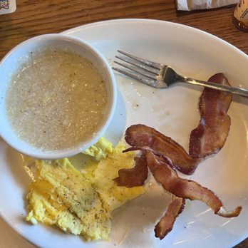 Cracker Barrel Old Country Store - Coarse Ground Grits Eggs Bacon - Breakfast & Brunch Near Me - West Palm Beach, Florida Cracker Barrel Old Country Store - Coarse Ground Grits Eggs Bacon - Breakfast & Brunch Near Me - West Palm Beach, Florida