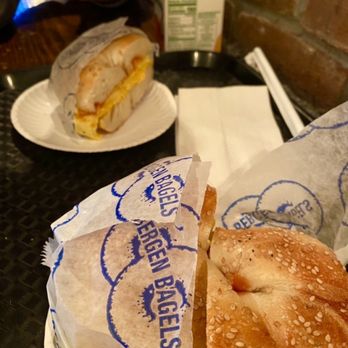 Bergen Bagels - Egg and Cheese Sandwich - Bagels Near Me - Brooklyn, New York
