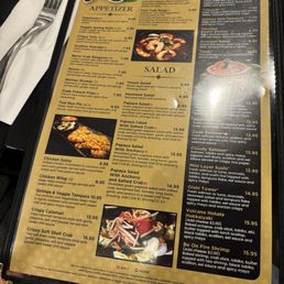 Menu and lunch special menu section Menu and lunch special menu section