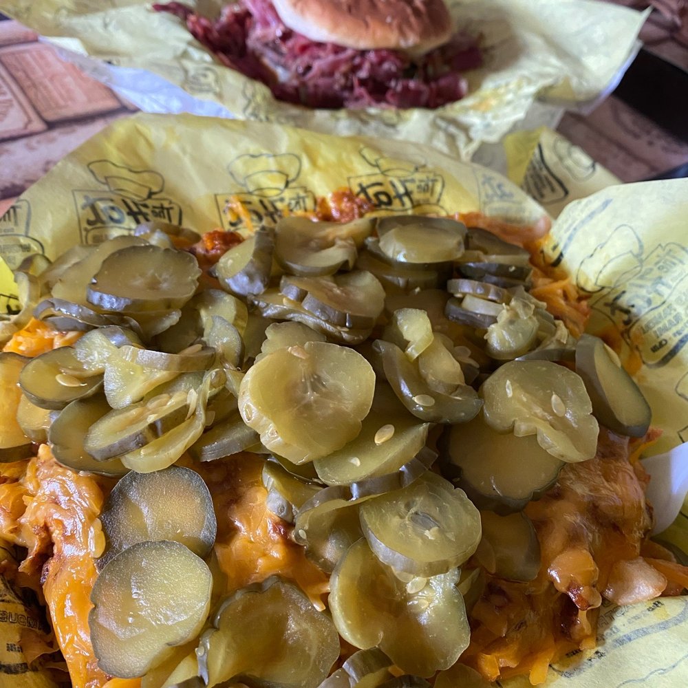 The Hat - Chili cheese fries with pickles and a pastrami burger - Fast Food Near Me - Glendora, California The Hat - Chili cheese fries with pickles and a pastrami burger - Fast Food Near Me - Glendora, California