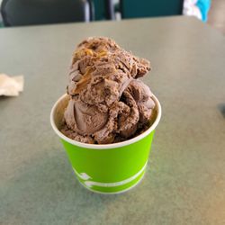 Holiday Ice Cream - Medium cup of hand scooped Chocolate/Peanut Butter ice cream. No skimping on portion sizes here!