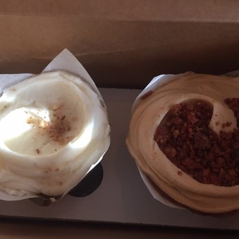 Baked & Wired - Carrot cake (left) and maple bacon aka Flapjack (right) - Bakeries Near Me - Washington, DC, District of Columbia Baked & Wired - Carrot cake (left) and maple bacon aka Flapjack (right) - Bakeries Near Me - Washington, DC, District of Columbia