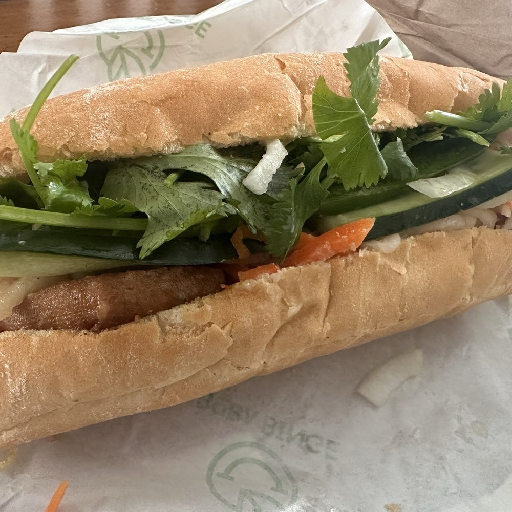 Boba Binge - B8. Lemongrass Tofu Banh Mi (Vegan) - Coffee & Tea Near Me - Oakland, California