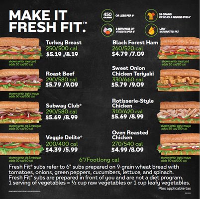 Menu photo 4 Subway Los Angeles, CA Menu photo 4 Subway Los Angeles, CA