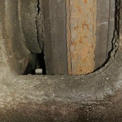 Stratham Tire - Plenty of pad on both side of the disc. Hhhhmmmmm. You be the Judge