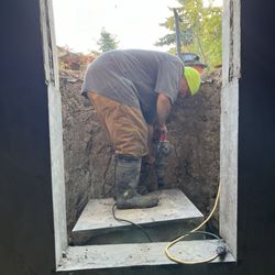 Pro Saw - This is Skyler helping me with the demo of the cut off.