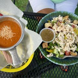 Fatty Lumpkins Sandwich Shack - 1/2 Greek salad + tomato basil soup
