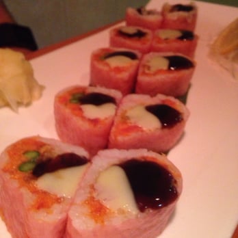 Osaka Sushi Bar - Valentine's Day special roll...had us at asparagus and rice paper. - Japanese Near Me - Montgomery, Alabama Osaka Sushi Bar - Valentine's Day special roll...had us at asparagus and rice paper. - Japanese Near Me - Montgomery, Alabama