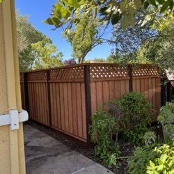 Redwood Residential Fence - Redwood double board fencing