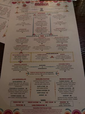 Menu photo 1 Mamazul Mexican Grill New York, NY Menu photo 1 Mamazul Mexican Grill New York, NY