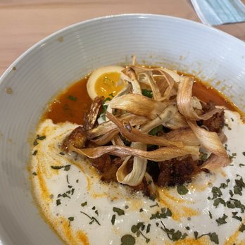 Cha Menya - Triple Shrimp Ramen, look at those glossy eggs :D - Ramen Near Me - Douglaston, New York Cha Menya - Triple Shrimp Ramen, look at those glossy eggs :D - Ramen Near Me - Douglaston, New York