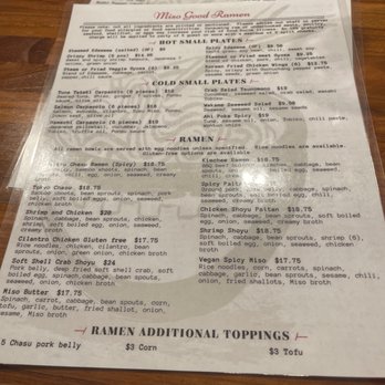 Miso Good Ramen - Menu - Ramen Near Me - Santa Rosa, California Miso Good Ramen - Menu - Ramen Near Me - Santa Rosa, California