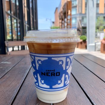 Caffe Nero - Iced latte with oat milk - Coffee & Tea Near Me - Somerville, Massachusetts