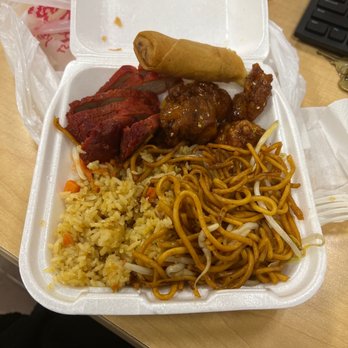 China Express - BBQ pork was so tender! Orange chicken.. AMAZING! Vegetable Egg Rolls (2) soo good!! - Chinese Near Me - Sylmar, California China Express - BBQ pork was so tender! Orange chicken.. AMAZING! Vegetable Egg Rolls (2) soo good!! - Chinese Near Me - Sylmar, California