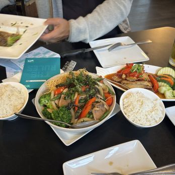 Zab Zab Thai Cuisine - Basil Duck and Trio Fish - Thai Near Me - Monterey, California Zab Zab Thai Cuisine - Basil Duck and Trio Fish - Thai Near Me - Monterey, California