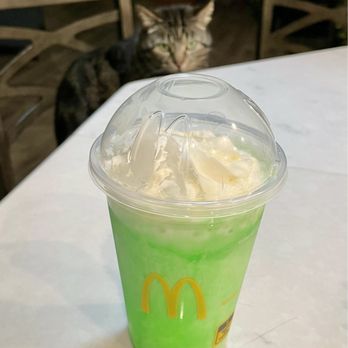 McDonald's - Shamrock Shake with that all natural color and flavor. Love it once a year! - Burgers Near Me - Orlando, Florida