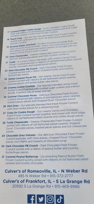 Menu photo 1 Culver's Romeoville, IL Menu photo 1 Culver's Romeoville, IL