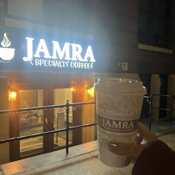 JAMRA Specialty Coffee RVA - Yemeni latte to-go - Cafes Near Me - Richmond, Virginia
