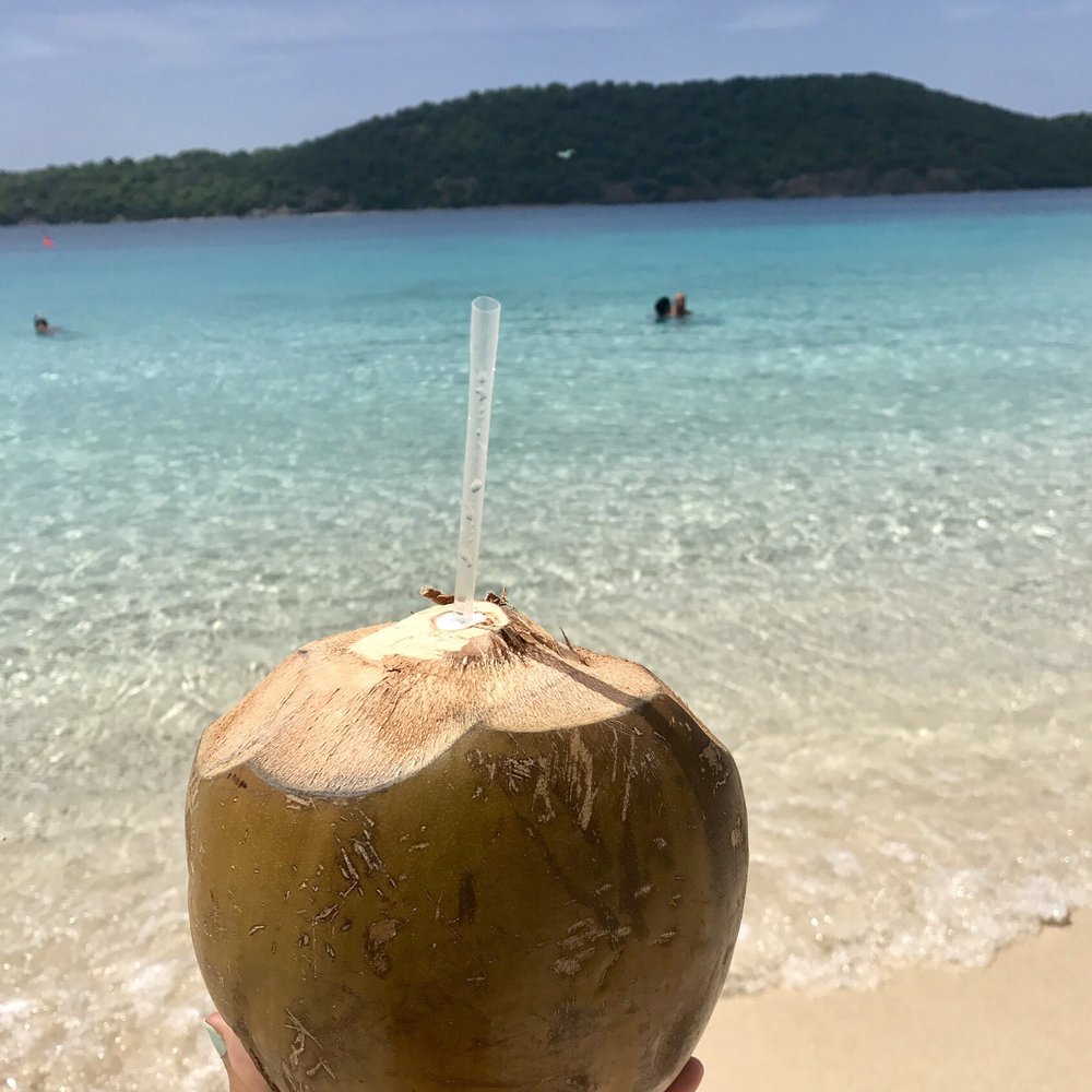Coki Beach - Sippin that coconut drank by the beach - Beaches Near Me - St Thomas, Virgin Islands Coki Beach - Sippin that coconut drank by the beach - Beaches Near Me - St Thomas, Virgin Islands
