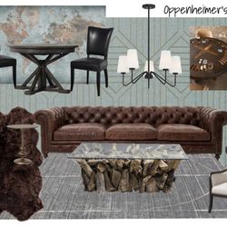 As a challenge for the team, we had them design a room inspired on the Oppenheimer's movie.