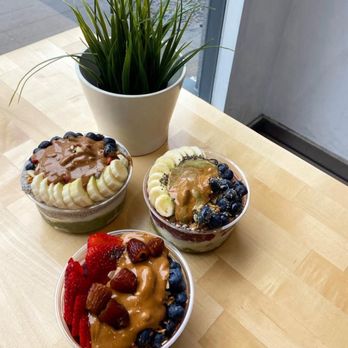Roots & Rye - Green Tea, Coconut, and Chia Pudding - Acai Bowls Near Me - Pasadena, California