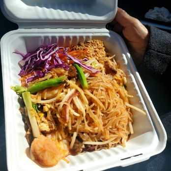 Blossom Bee - Pad Thai with a generous amount of beef & shrimp (hidden under all the noodles)! My mom really enjoyed this. - Creperies Near Me - Dublin, California Blossom Bee - Pad Thai with a generous amount of beef & shrimp (hidden under all the noodles)! My mom really enjoyed this. - Creperies Near Me - Dublin, California