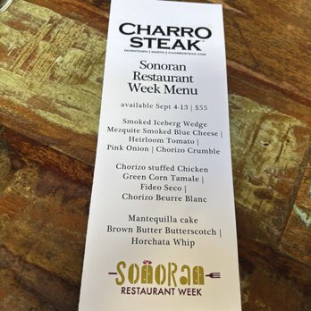 Charro Steak & Del Rey - Sonoran restaurant week 2026! - Steakhouses Near Me - Tucson, Arizona